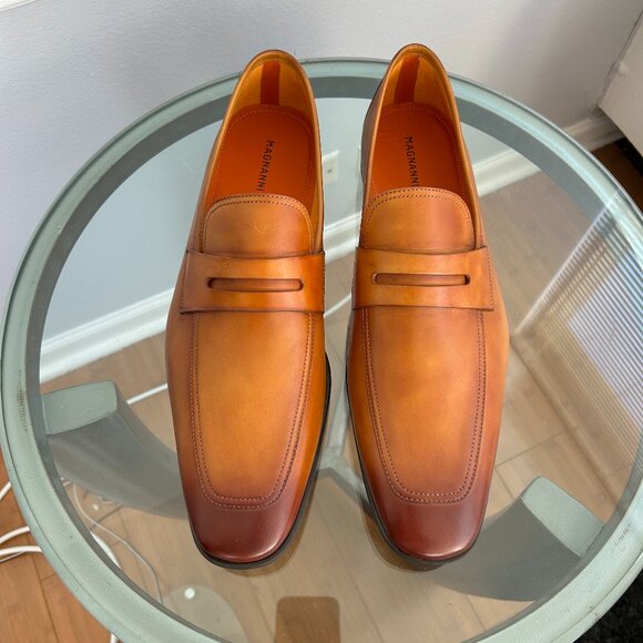 MAGNANNI Vince Leather Penny Loafer